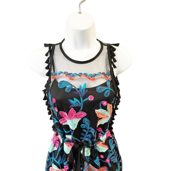 NEW Anthropologie Eva Franco Stevie Tasseled Lace Dress Size 0 Petite - Picture 4 of 13